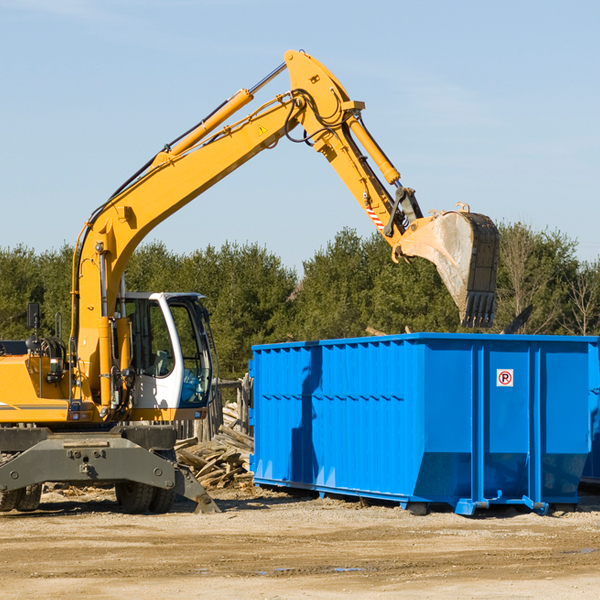 what size residential dumpster rentals are available in Millsap TX